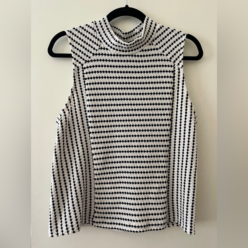 Maeve Anthropologie Mock Neck Textured Top - XL